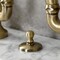 Kingston Brass Bridge Bathroom Faucet with Brass Pop-Up, Antique Brass KS7993TAL - alternate 5